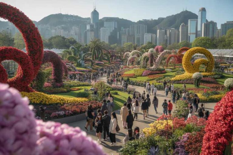 Hong Kong’s Flower Show Stuns the World as Victoria Park Bursts into a Billion Blossoms, Creating Asia’s Most Breathtaking Garden Festival