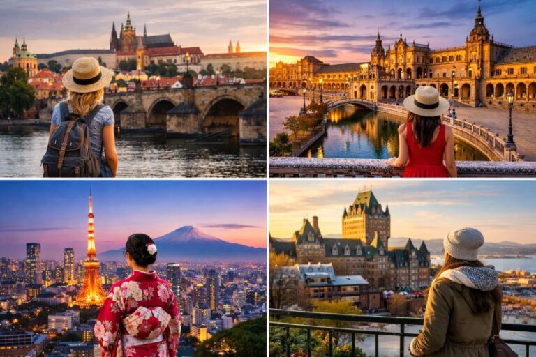 Czech, Spain, Japan and Canada Among 2026’s Best Solo Female Travel Destinations- Prague, Seville, Tokyo and Quebec City Topping the List of Most Walkable Cities Worldwide