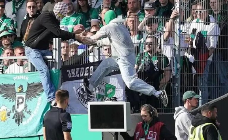 Controversy Erupts After Masked Fan unplugs VAR Monitor At Bundesliga Match