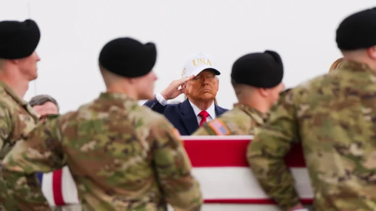 Trump Attends Dignified Transfer of 6 Soldiers Killed in Iran War