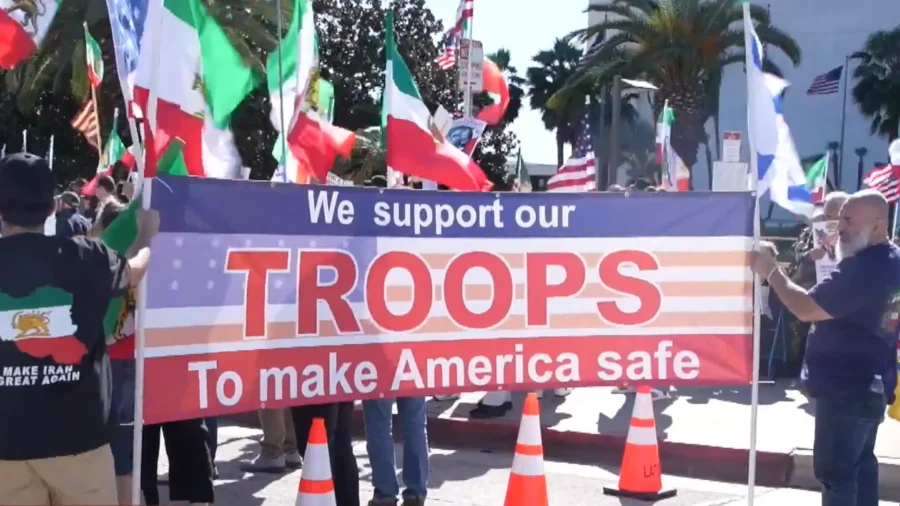 Iranian Americans Rally in Los Angeles