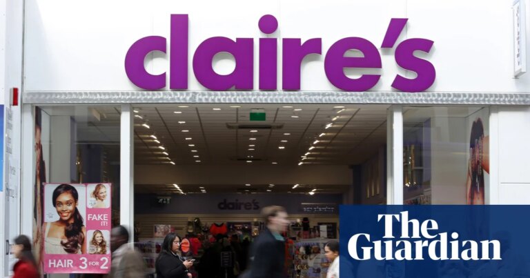 Claire’s to close remaining UK stores on Tuesday with more than 1,000 job losses | Retail industry
