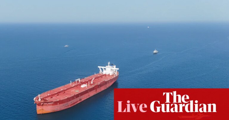 Oil price hits one month high as Trump plumps for ‘extended blockade of Iran’; Russia hopes Opec+ will survive UAE’s exit – business live | Business