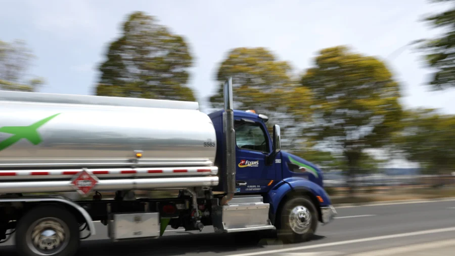 Gasoline Tanker Erupts in Flames After Hitting Power Lines in Texas
