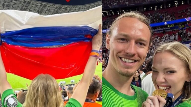 PSG Star Matvei Safonov’s Wife Bypasses Stadium Ban With ‘Plastic Bag’ Russian Flag During UCL Final