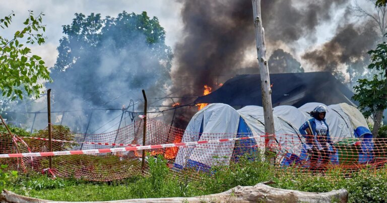 Ebola treatment center in Congo set on fire as fear and anger over disease’s spread grow