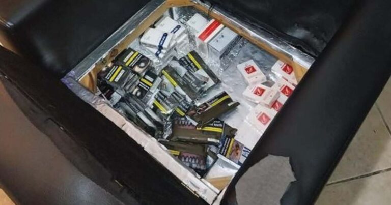 Cops find illegal cigarettes hidden in hollow armchairs and walls | UK | News