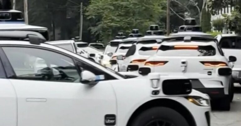 Driverless Waymo cars get into traffic jam in Atlanta