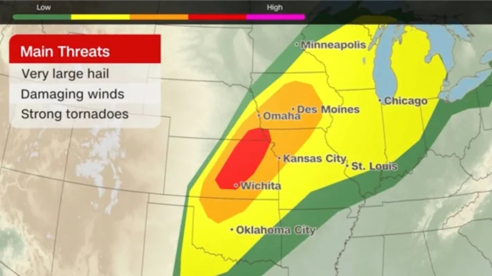 Rare High-End Tornado Threat Issued for Central US