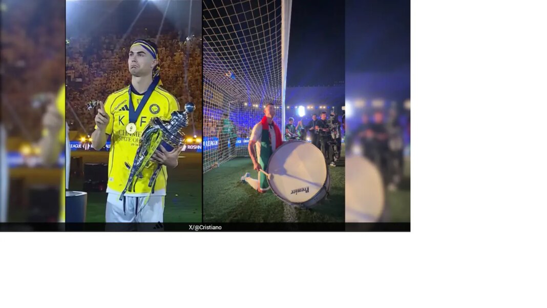 Cristiano Ronaldo’s Joy Knows No Bounds After Winning First Major Trophy With Al Nassr. Watch
