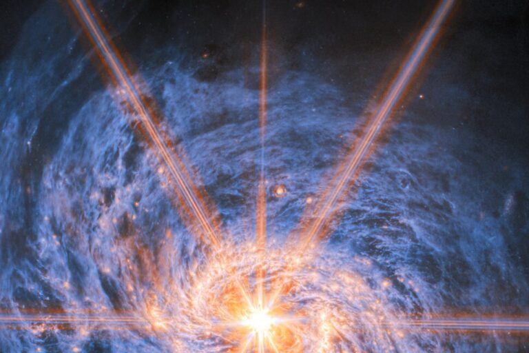 Spiral Galaxy’s Brilliant Heart Shines Bright in a New Picture From NASA’s Webb Telescope