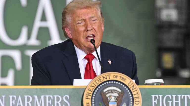 Trump storms out of interview after election fraud, DOJ fund questions