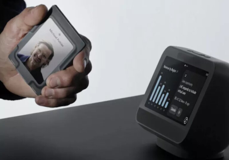 Microsoft built a wearable AI badge with a camera and fingerprint sensor