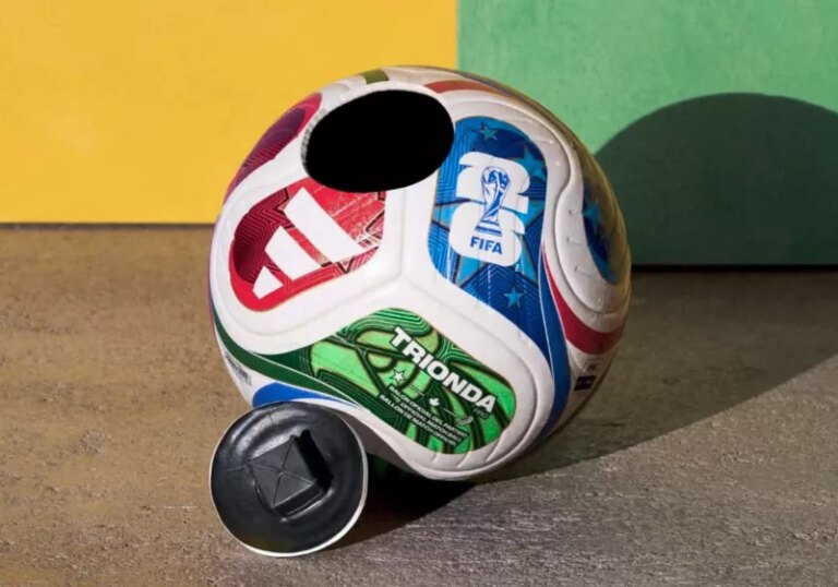 How often do the sensors inside the 2026 FIFA World Cup ball record data?