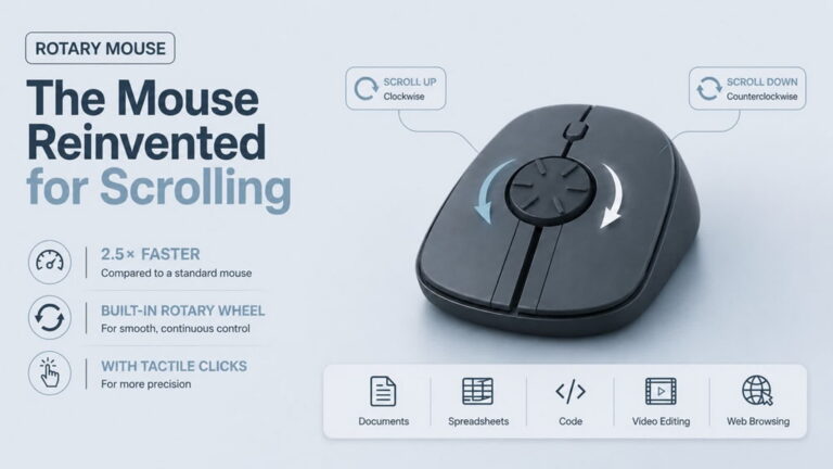 The Rotary Mouse reimagines the way we scroll through content