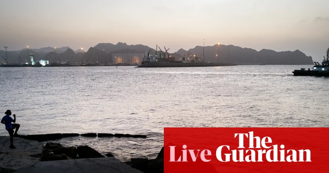 Oil prices fall as US waives Iran sanctions; global shares tumble after US tech sell-off – business live | Business