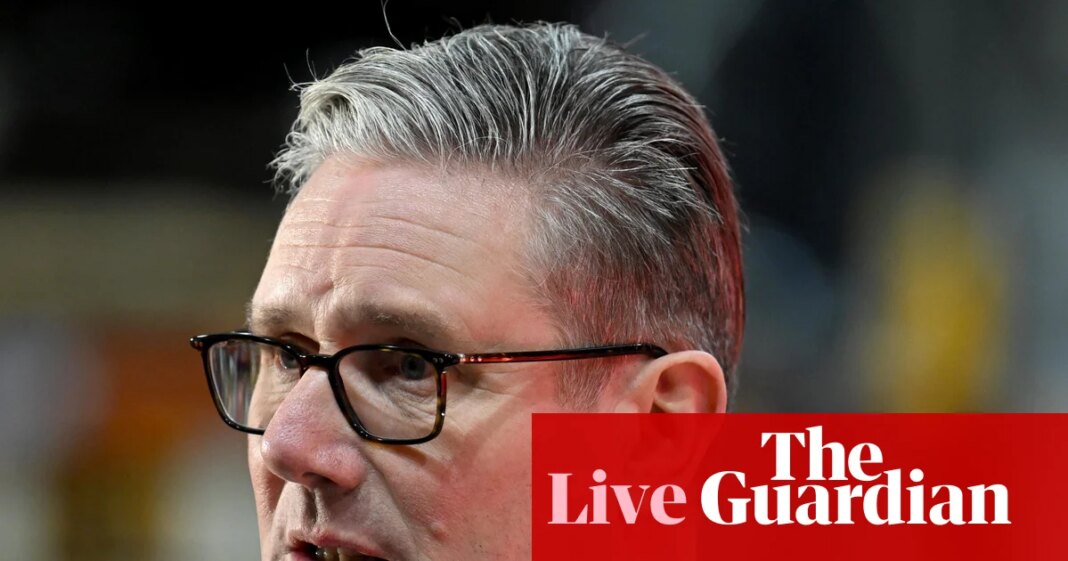 Pound trades lower as Keir Starmer prepares to announce resignation plan – business live | Business