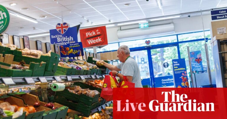 UK inflation unexpectedly stays at 2.8% with higher transport costs offset by slower food price rises – business live | Business