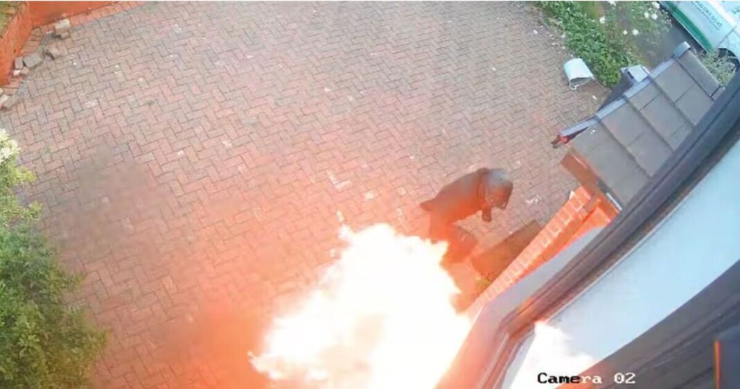 Insane moment thug ‘firebomb’ imam’s family home in Bolton in horrific attack | UK | News