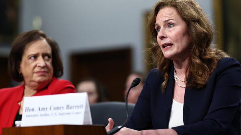 Supreme Court Justice Barrett says ‘the threat level is really high’