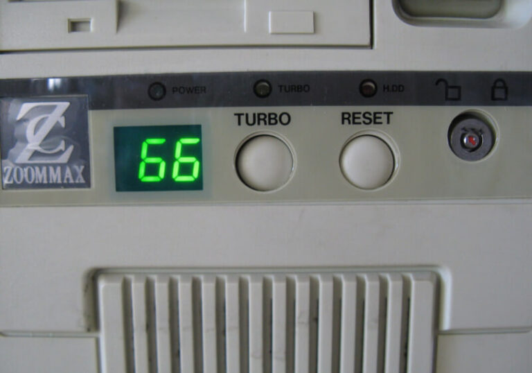In old PCs, what was the function of the "Turbo" button?