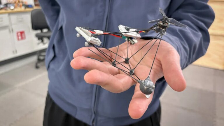 Researchers create a drone that becomes almost invisible by spinning 25 times per second