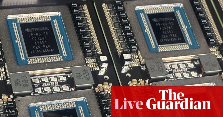AI sell-off deepens as chip stocks slump in market retreat – business live | Business