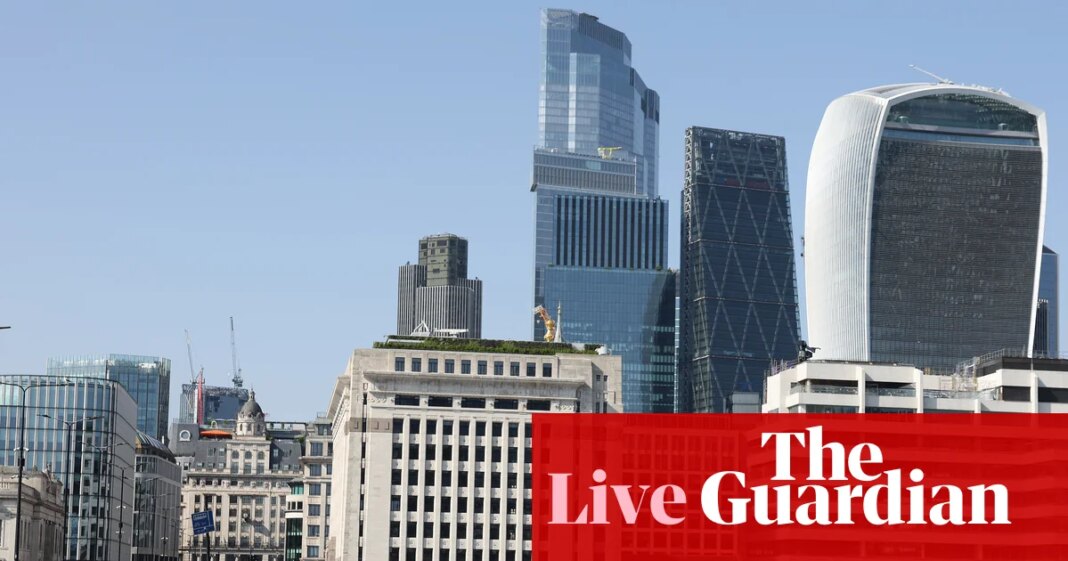 UK service sector shrinks amid Iran war disruption and heatwave – business live | Business