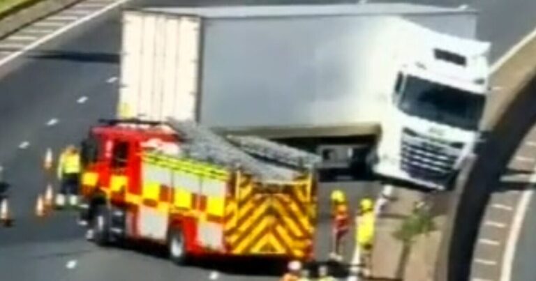 M5 traffic RECAP: Worcestershire closure after huge lorry crash | UK | News