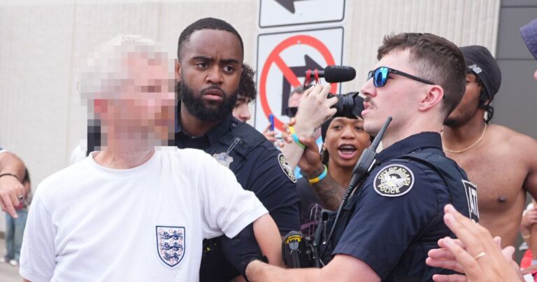 Armed police arrest England and Argentina fans as brawl erupts outside stadium | World | News