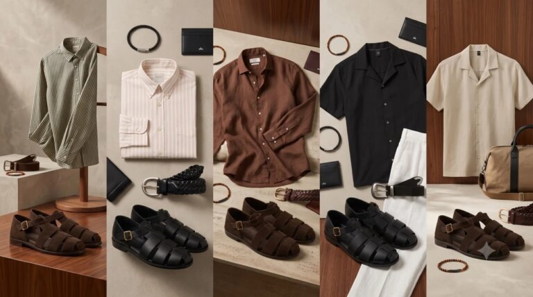 How To Style Fisherman Sandals For Men, 5 Outfit Examples
