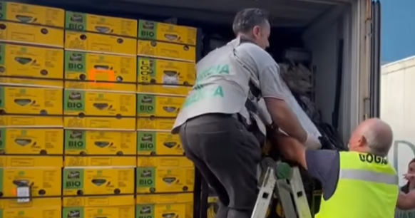Cocaine worth $285 million found hidden in banana shipment in Italy