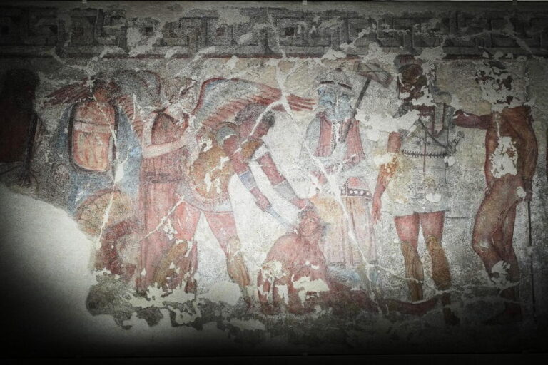 Italy Displays Paintings From an Ancient Etruscan Tomb, Its Latest Cultural Acquisition