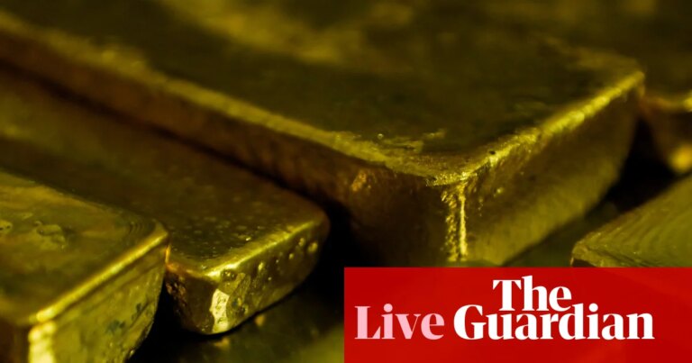 Gold hits highest level in three months as traders worry about US inflation and bond market jitters – business live | Business