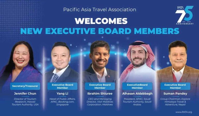 Pacific Asia Travel Association Boosts Asia Pacific Tourism Leadership With Five New Executive Board Appointments