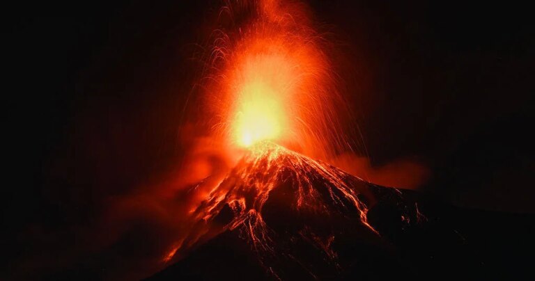 Photos show lava spewing from Guatemala’s Fuego volcano as evacuations are ordered