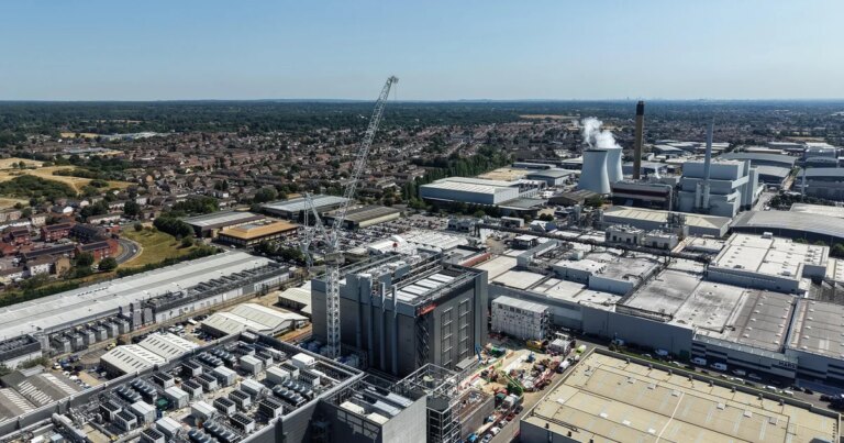 Is a massive data center hub heating up a town outside London?