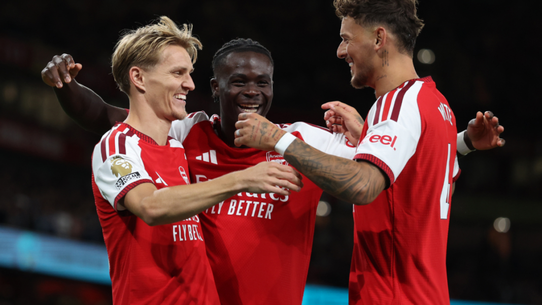 Bukayo Saka and Kai Havertz shine together as Arsenal open Premier League title defense with dominant win