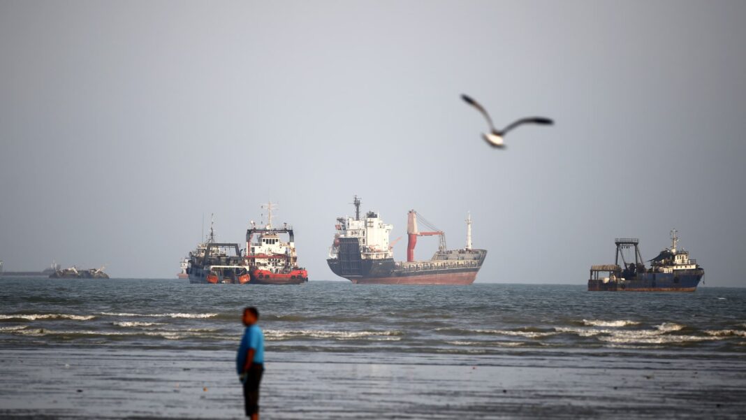 Vessel struck in Strait of Hormuz, UKMTO says, as talks appear elusive