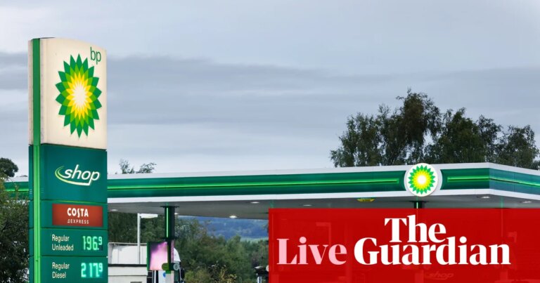 UK diesel prices hit record high at 199.18p a litre; housebuilder stocks surge on new homes scheme – business live | Business