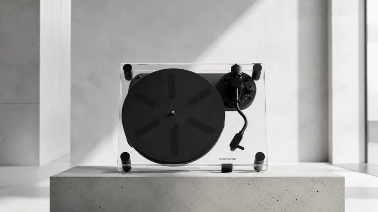 Transparent Turntable Black Review: Vinyl Sound Meets Sculptural Design