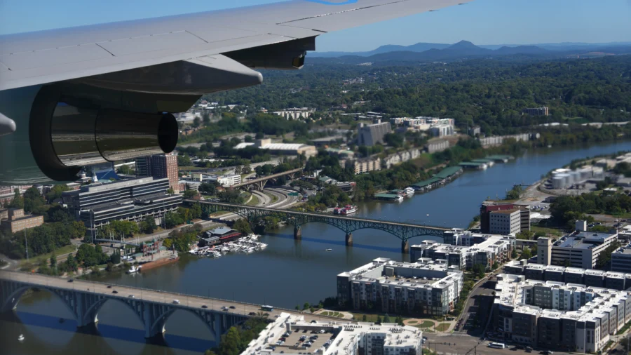 Air Force One Flies Over Neyland Stadium Ahead of Texas–Tennessee Game