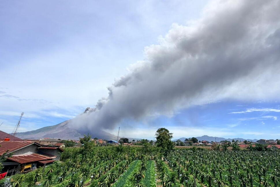 Eruption of Sinabung Volcano on Indonesia’s Sumatra Island Prompts Higher Alert