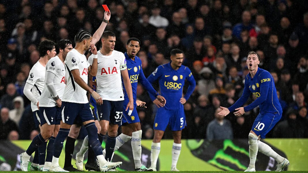 Tottenham Hotspur Stun Chelsea As Cole Palmer Sees Red, Arsenal Join Manchester City On Top Of Premier League