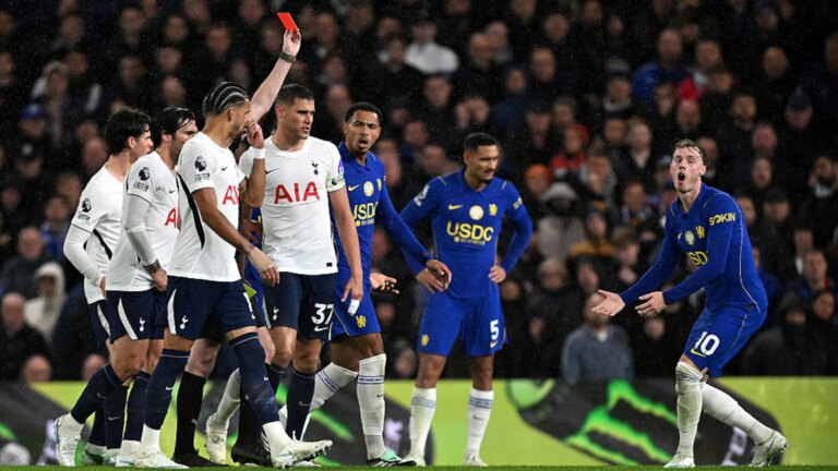 Tottenham Hotspur Stun Chelsea As Cole Palmer Sees Red, Arsenal Join Manchester City On Top Of Premier League